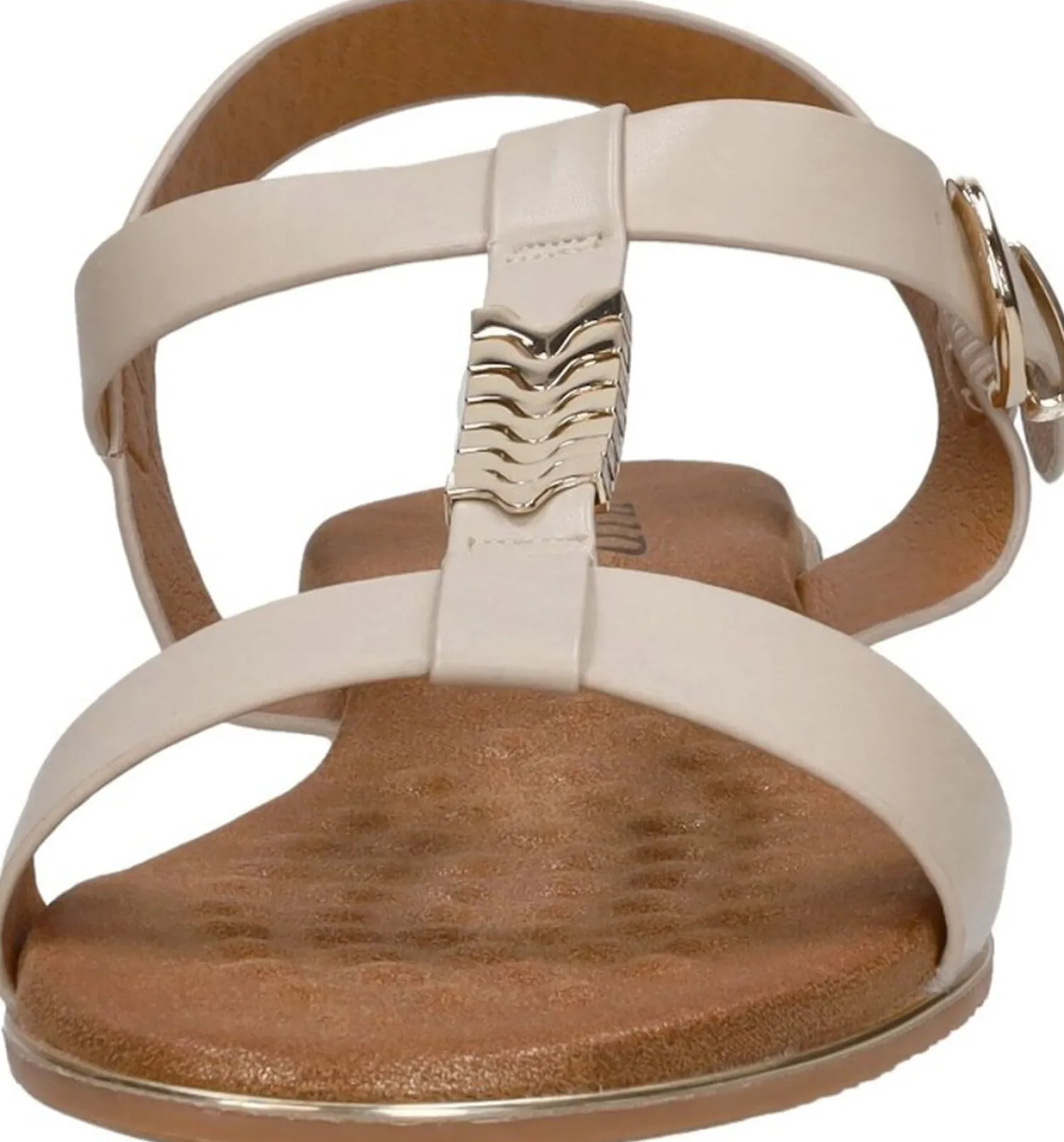 Sub55 Sandalen Plat Beige Best