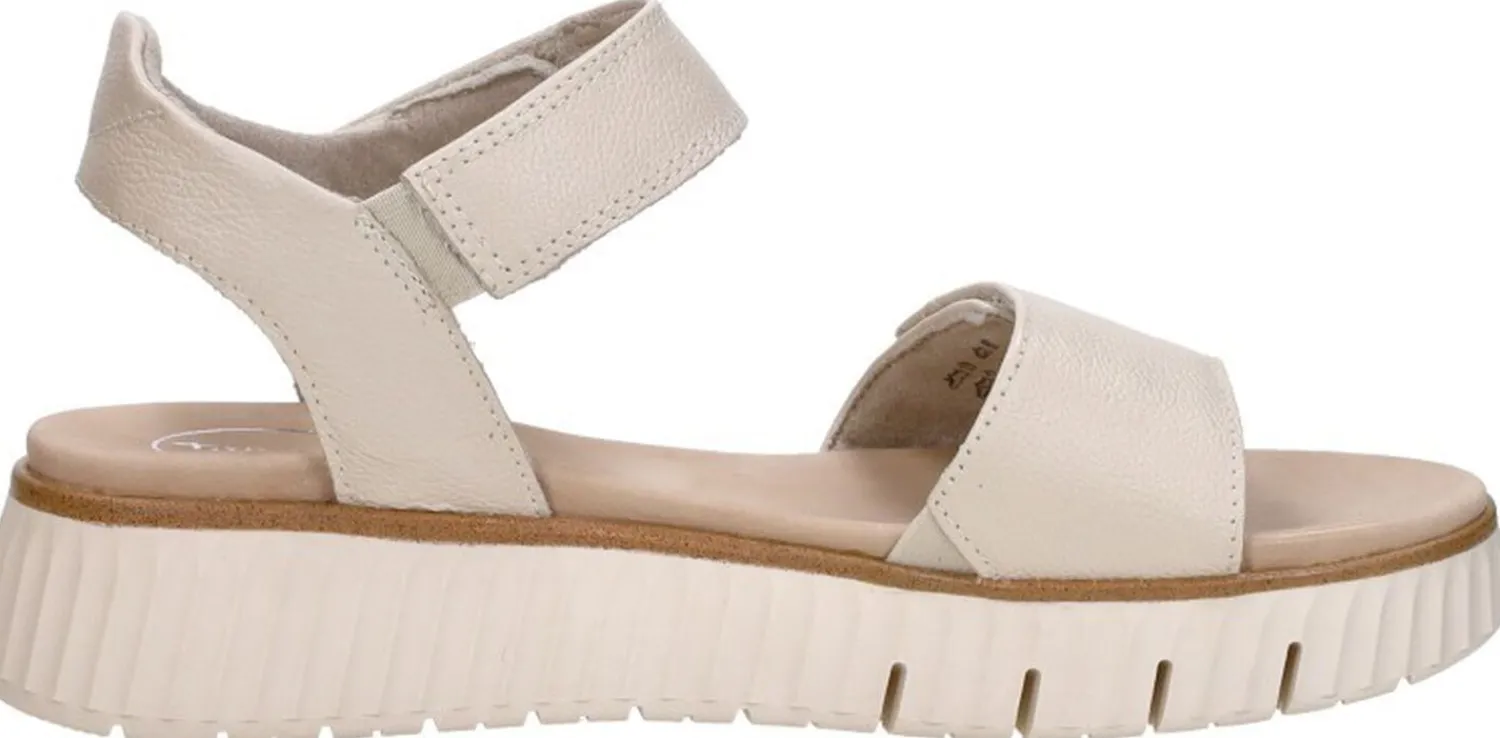 Tamaris Comfort Sandalen Plat Gebroken wit Clearance