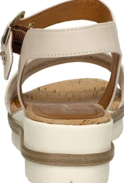 Tamaris Sandalen Plat Gebroken wit Clearance