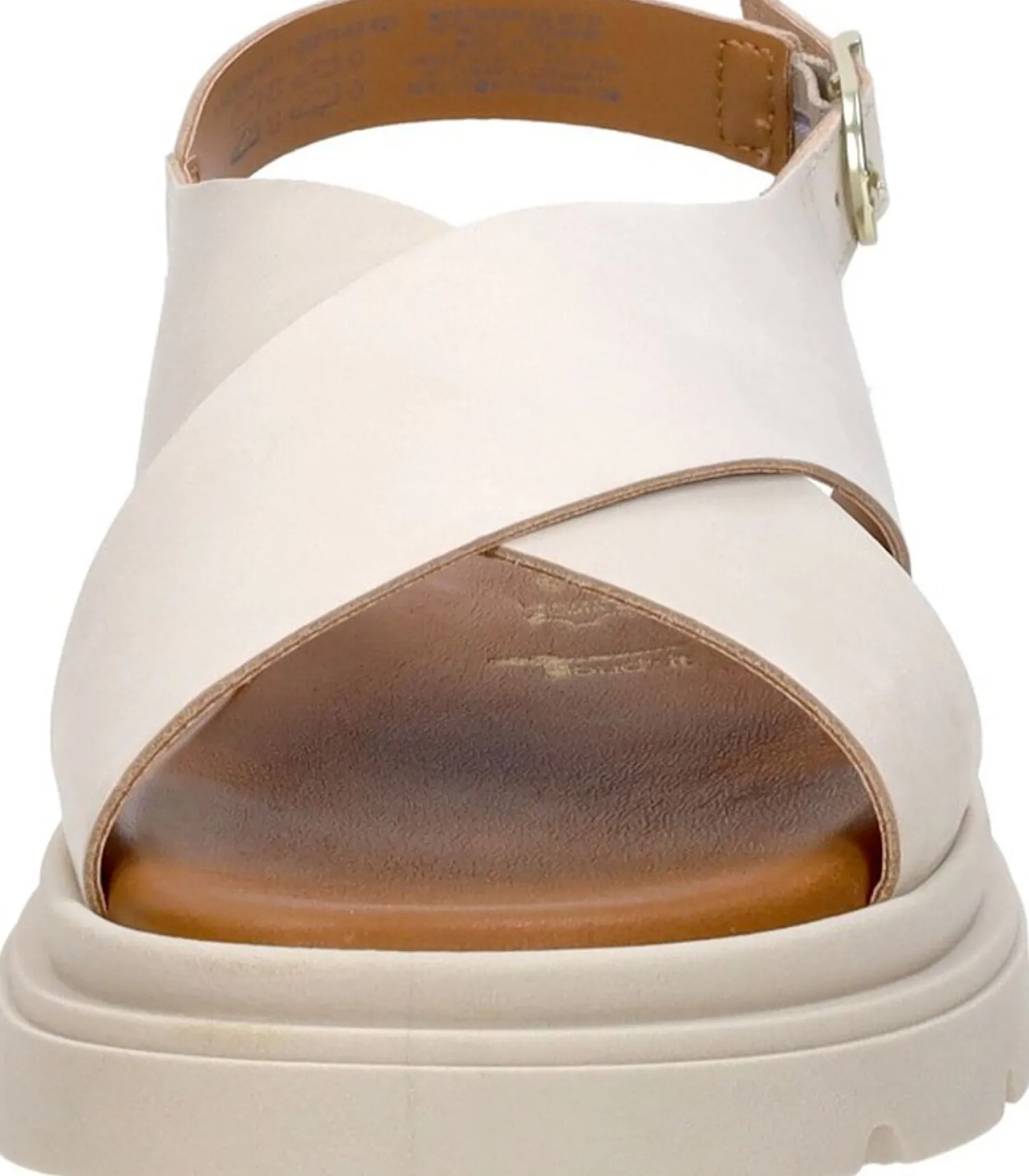 Tamaris Sandalen Plat Gebroken wit Fashion
