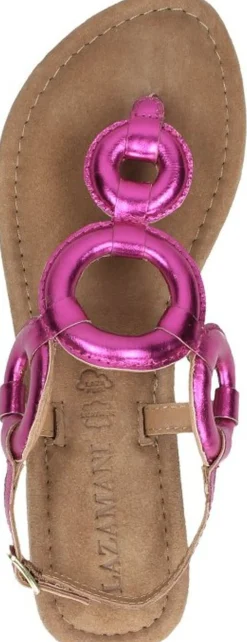 Lazamani Sandalen Plat Fuchsia Hot