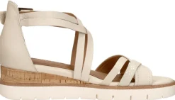 Tamaris Sandalen Plat Gebroken wit Hot