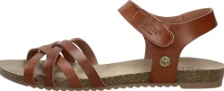 Mustang Sandalen Plat Cognac Discount
