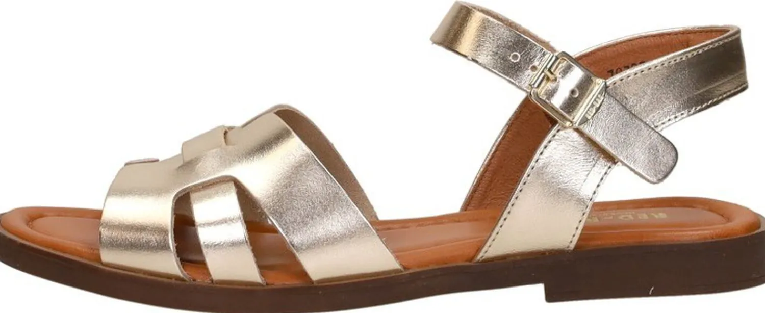 Red Rag Sandalen Plat Goudkleur Best