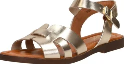 Red Rag Sandalen Plat Goudkleur Best