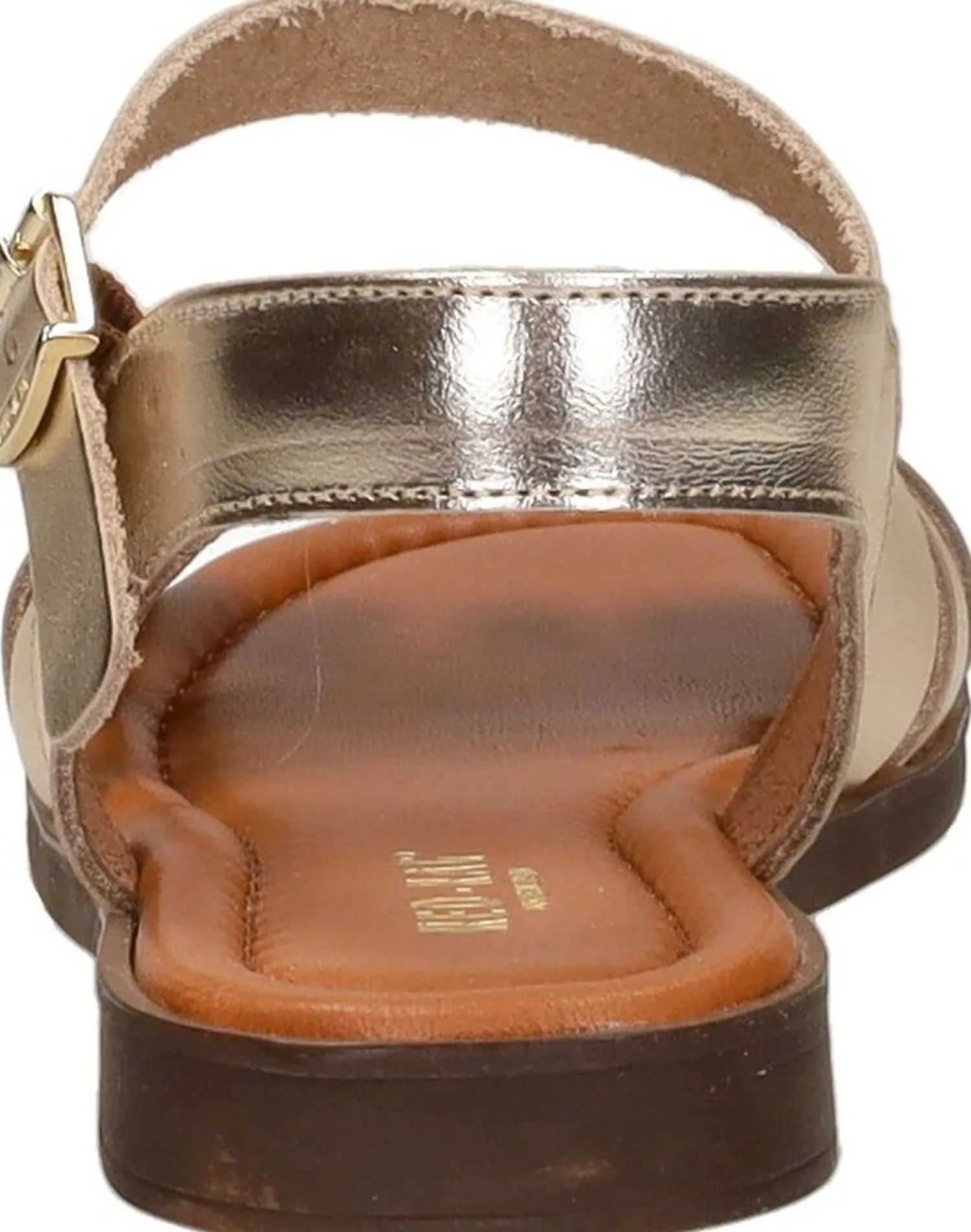 Red Rag Sandalen Plat Goudkleur Best