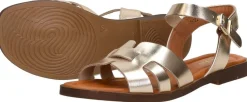Red Rag Sandalen Plat Goudkleur Best