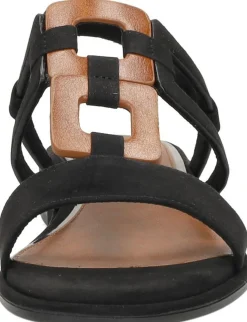 Marco Tozzi Sandalen Plat Zwart Online