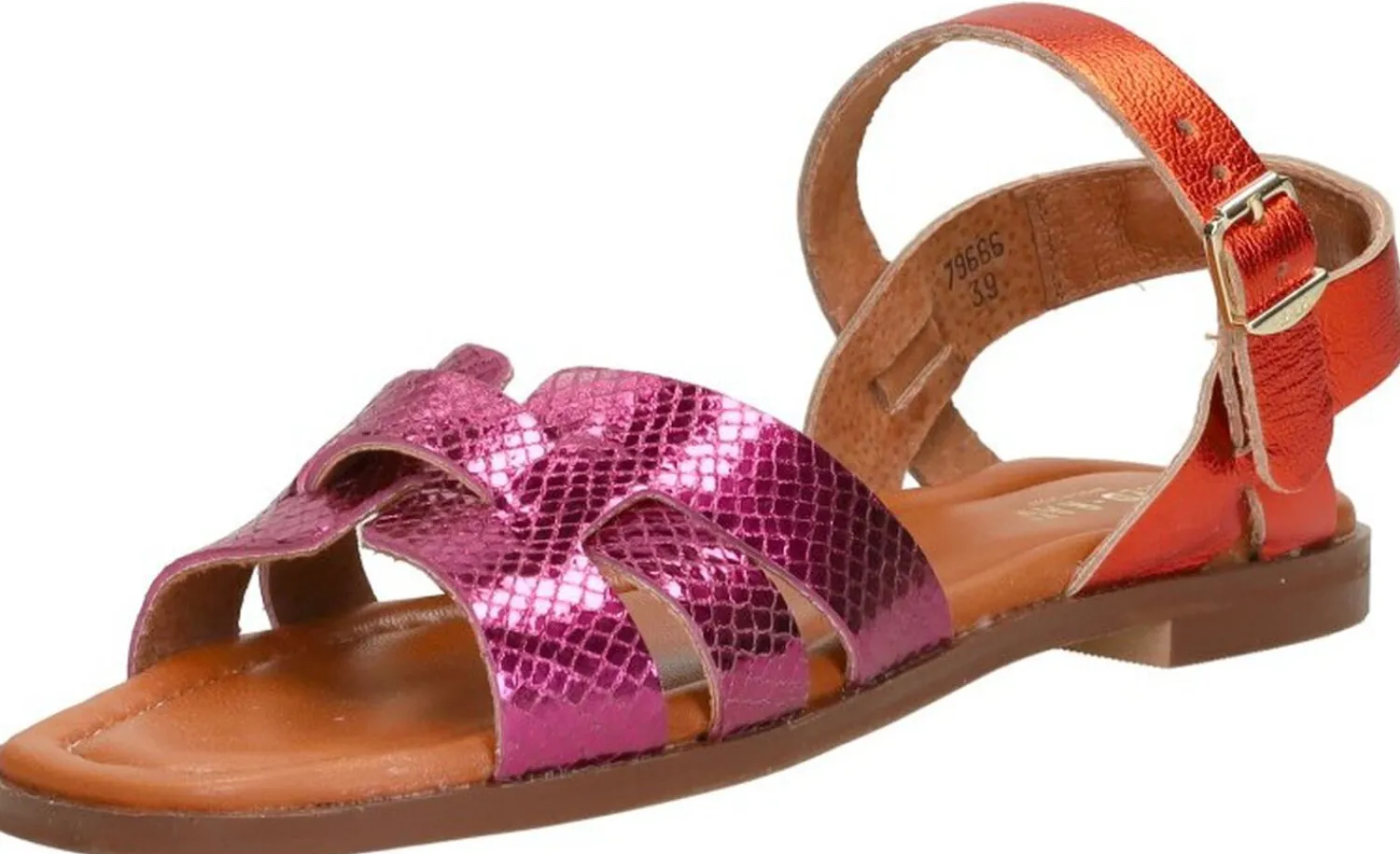 Red Rag Sandalen Plat Fuchsia Outlet