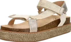 Sub55 Sandalen Plat Goudkleur Clearance