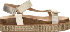 Sub55 Sandalen Plat Goudkleur Clearance