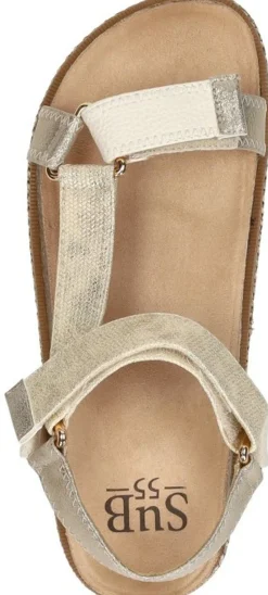 Sub55 Sandalen Plat Goudkleur Clearance