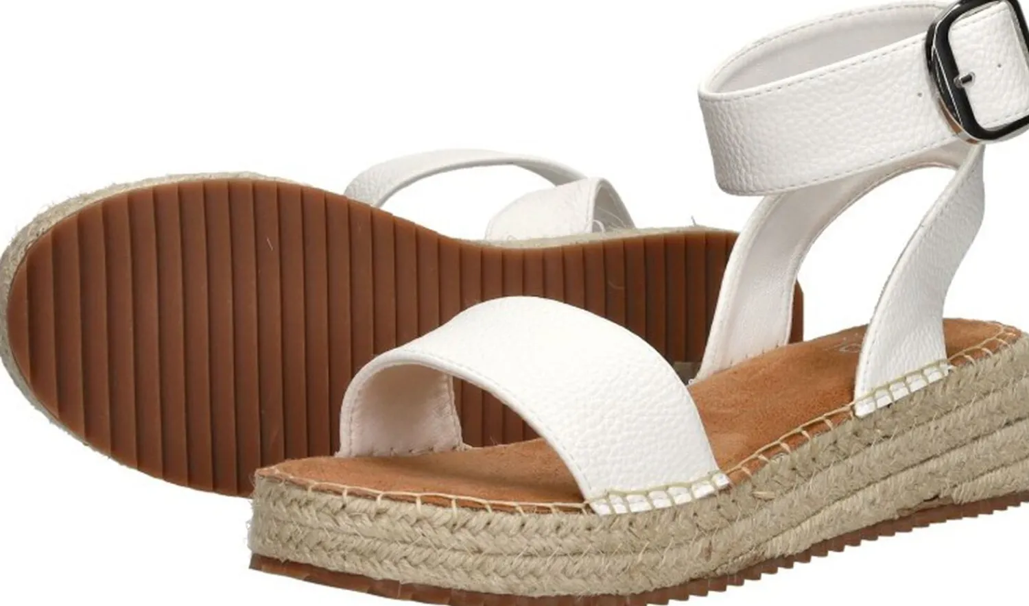 Sub55 Sandalen Plat Wit Outlet