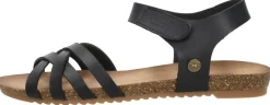 Mustang Sandalen Plat Zwart Outlet