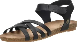 Mustang Sandalen Plat Zwart Outlet