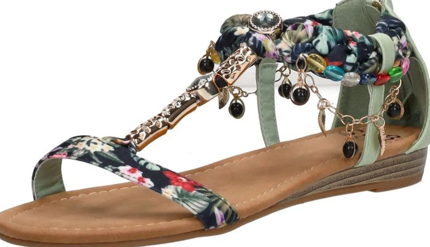 Sub55 Sandalen Plat Groen Best