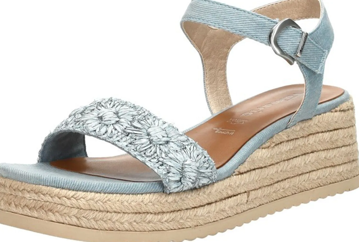 Tamaris Sandalen Touwzool Licht blauw Best