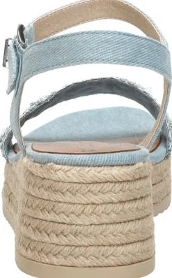 Tamaris Sandalen Touwzool Licht blauw Best