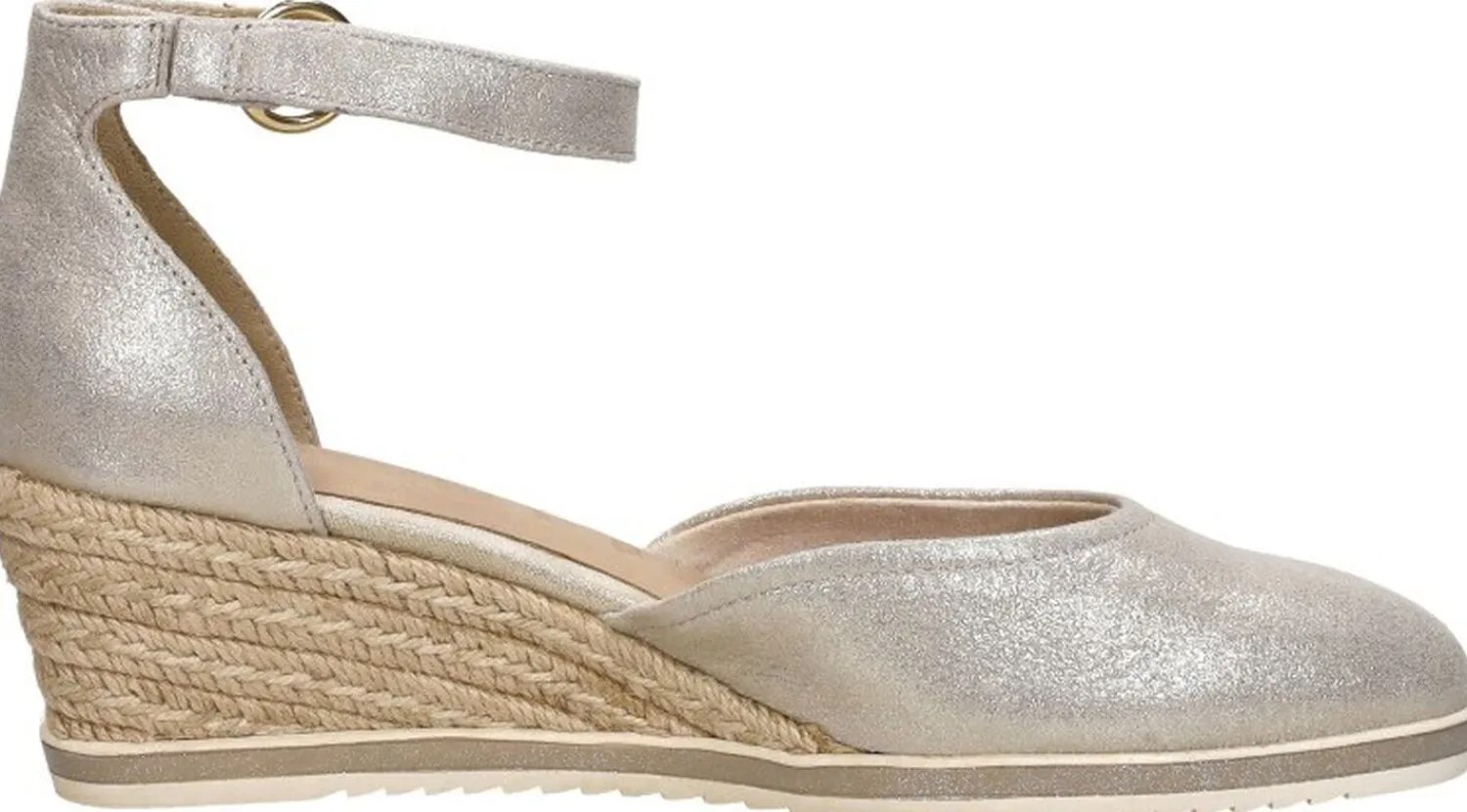 Tamaris Sandalen Touwzool Goudkleur Best