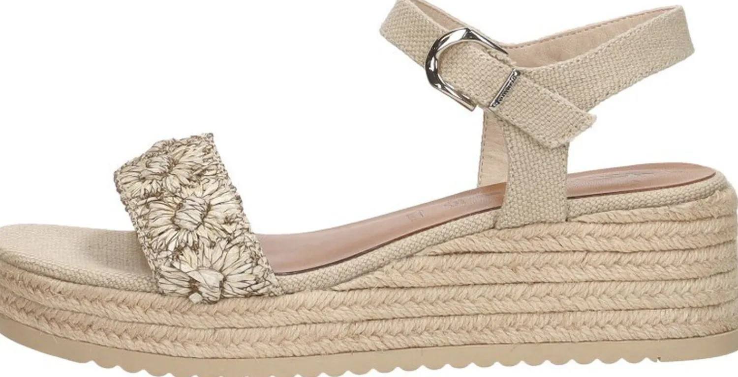 Tamaris Sandalen Touwzool Beige Online