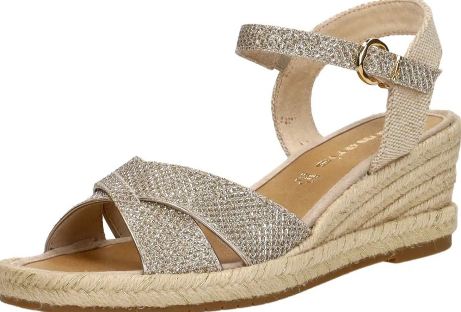 Tamaris Sandalen Touwzool Goudkleur Sale