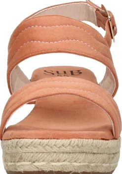 Sub55 Sandalen Touwzool Koraal rood Discount