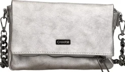 Charm London Schoudertas Zilverkleur Outlet