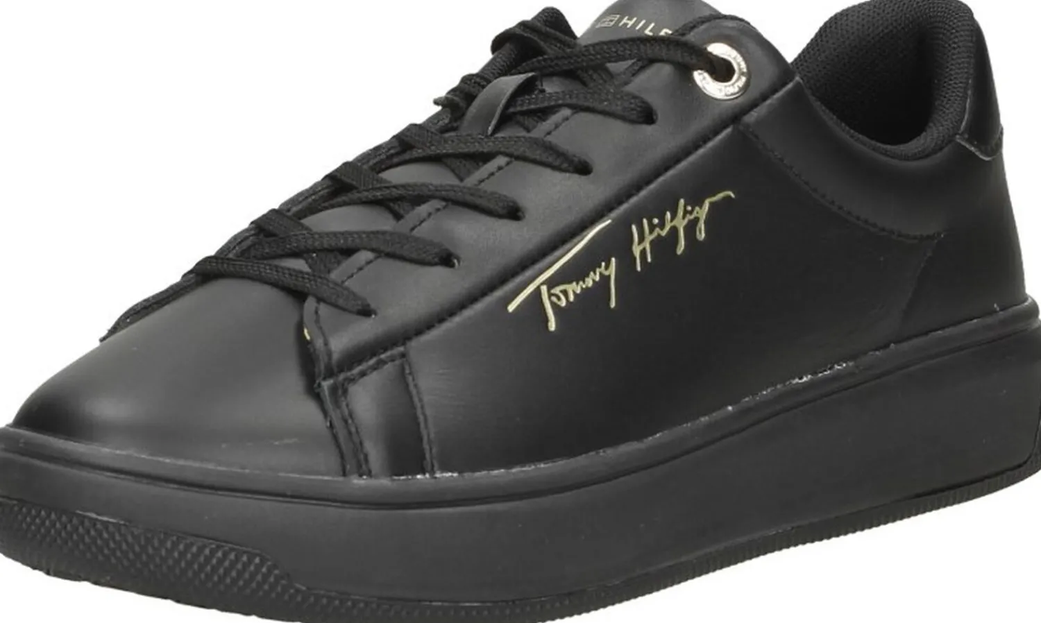 Tommy Hilfiger Signature Court Sneaker Zwart Best