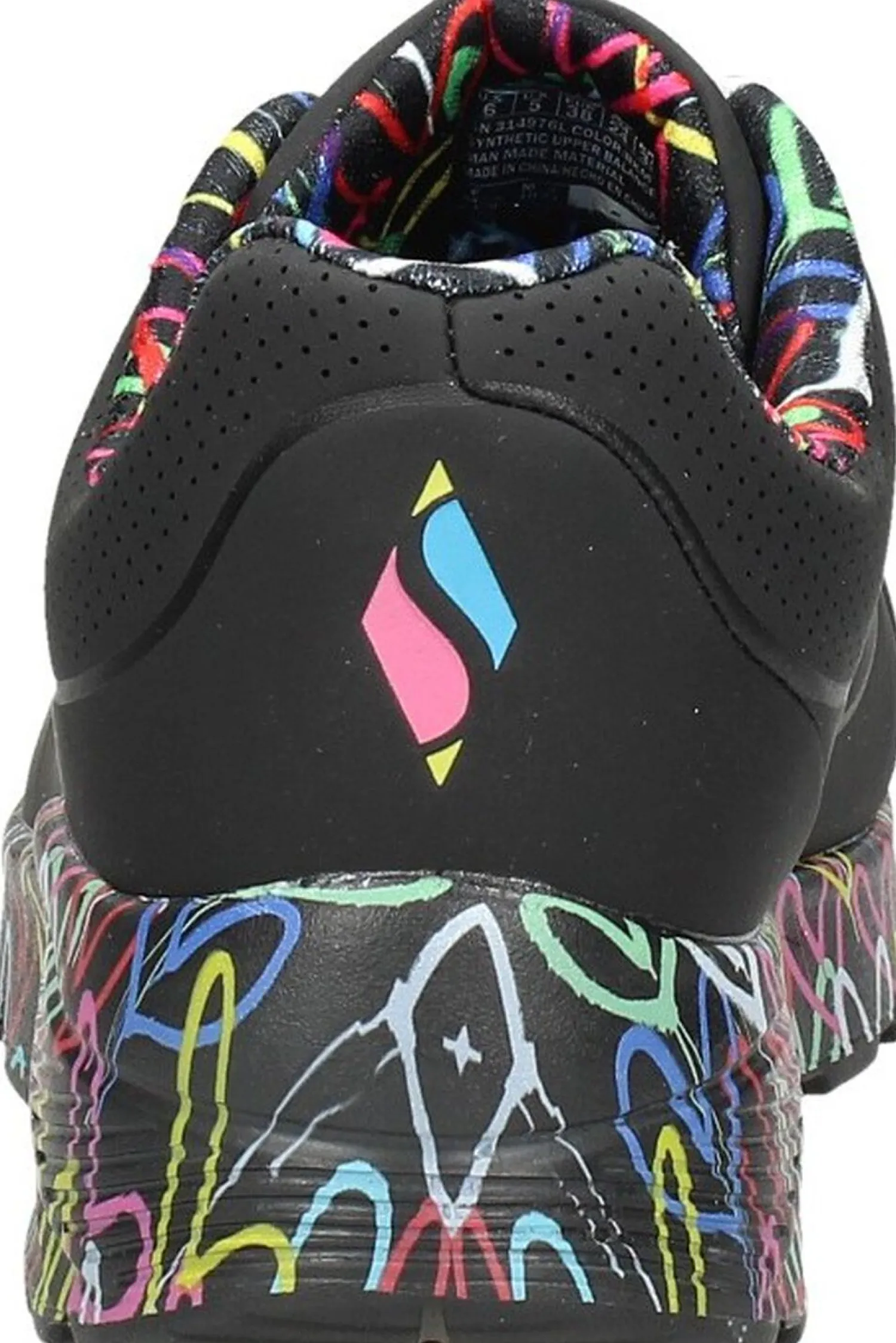Skechers X Jgoldcrown: Uno Lite Zwart Best
