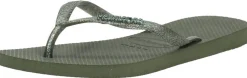 Havaianas Slim Logo Metallic Groen Sale