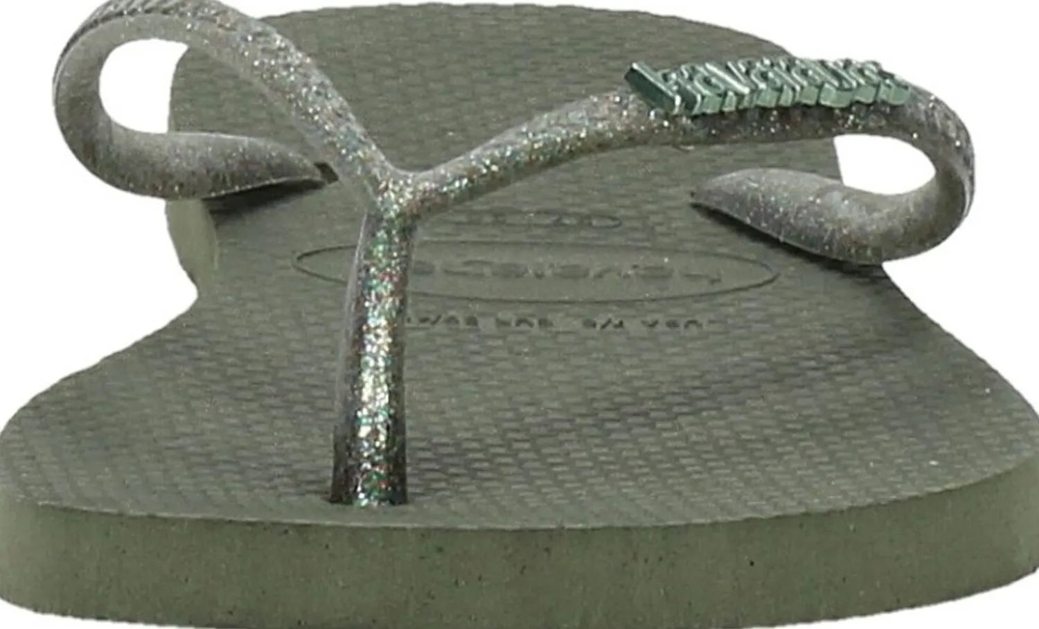 Havaianas Slim Logo Metallic Groen Sale