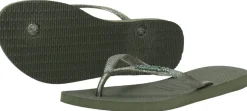 Havaianas Slim Logo Metallic Groen Sale