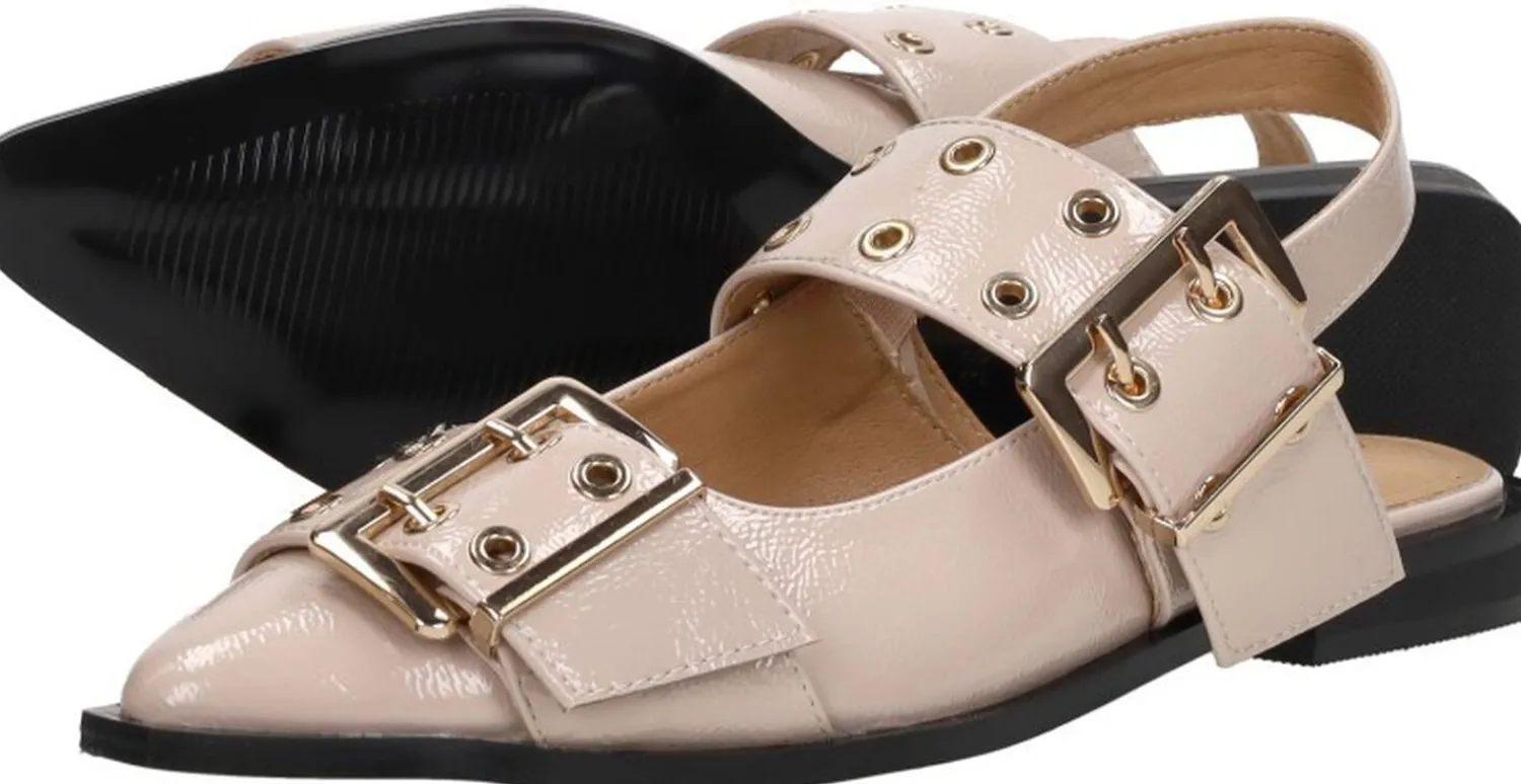 Shoecolate Slingbacks Taupe Clearance