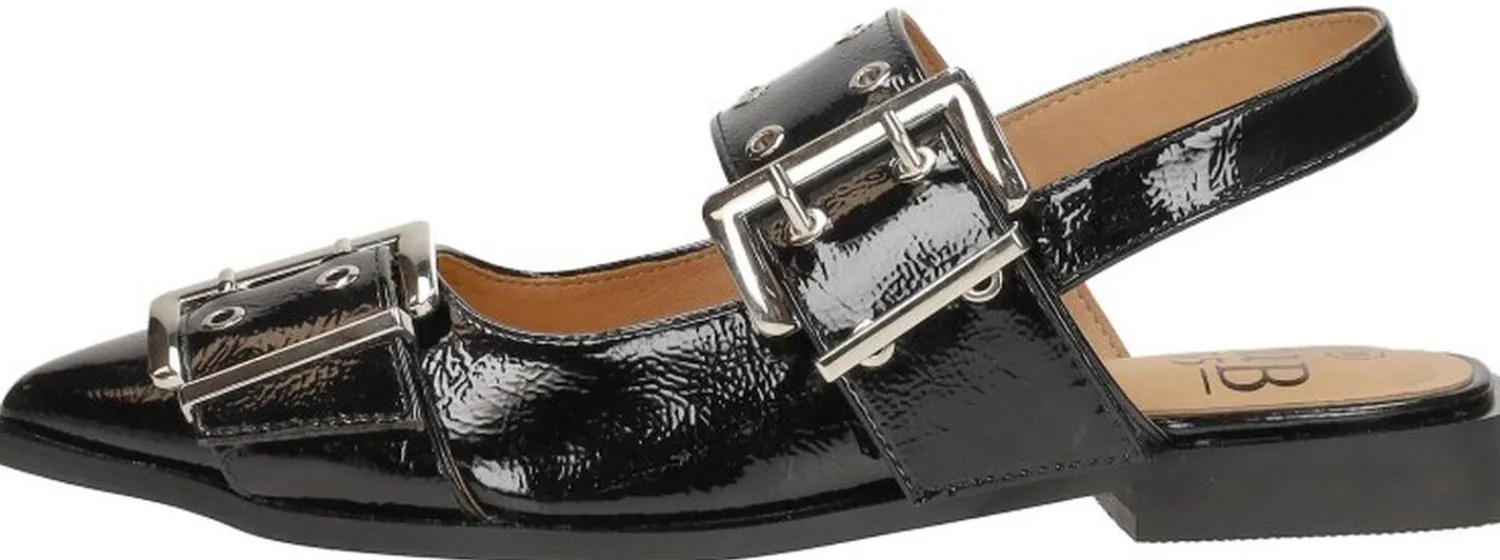 Sub55 Slingbacks Zwart lak Outlet