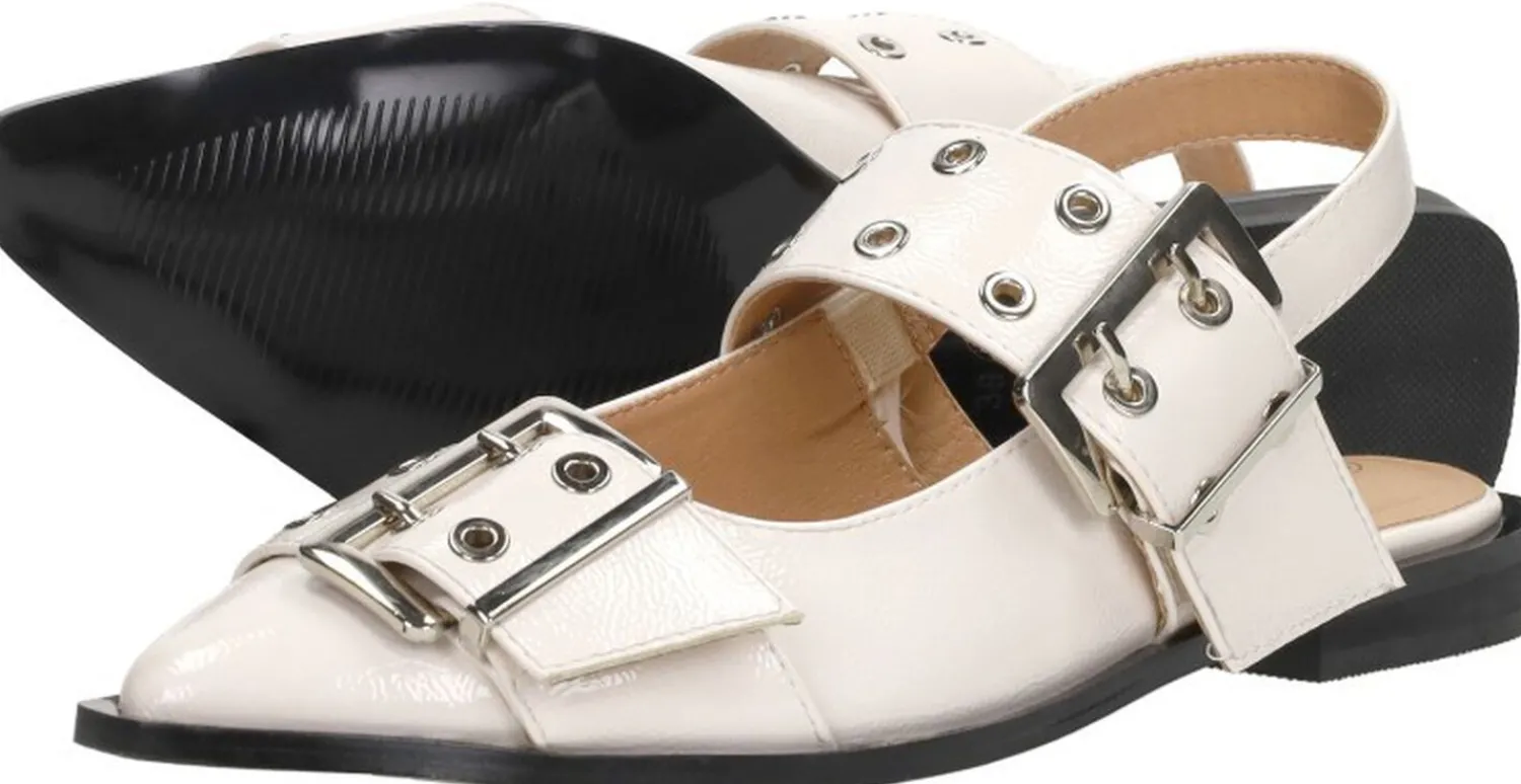 Shoecolate Slingbacks Gebroken wit Discount