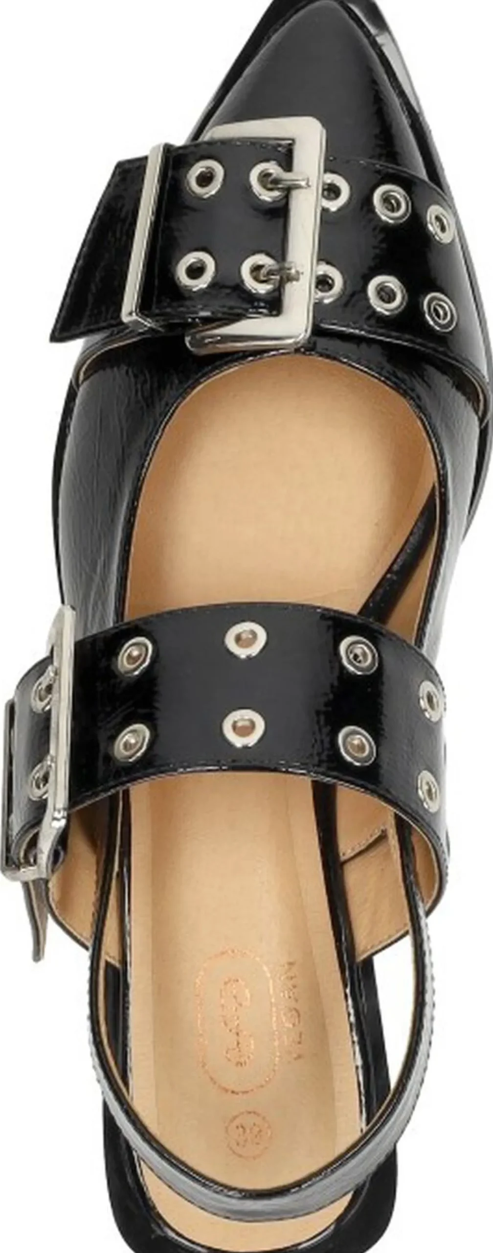 Shoecolate Slingbacks Zwart lak Sale