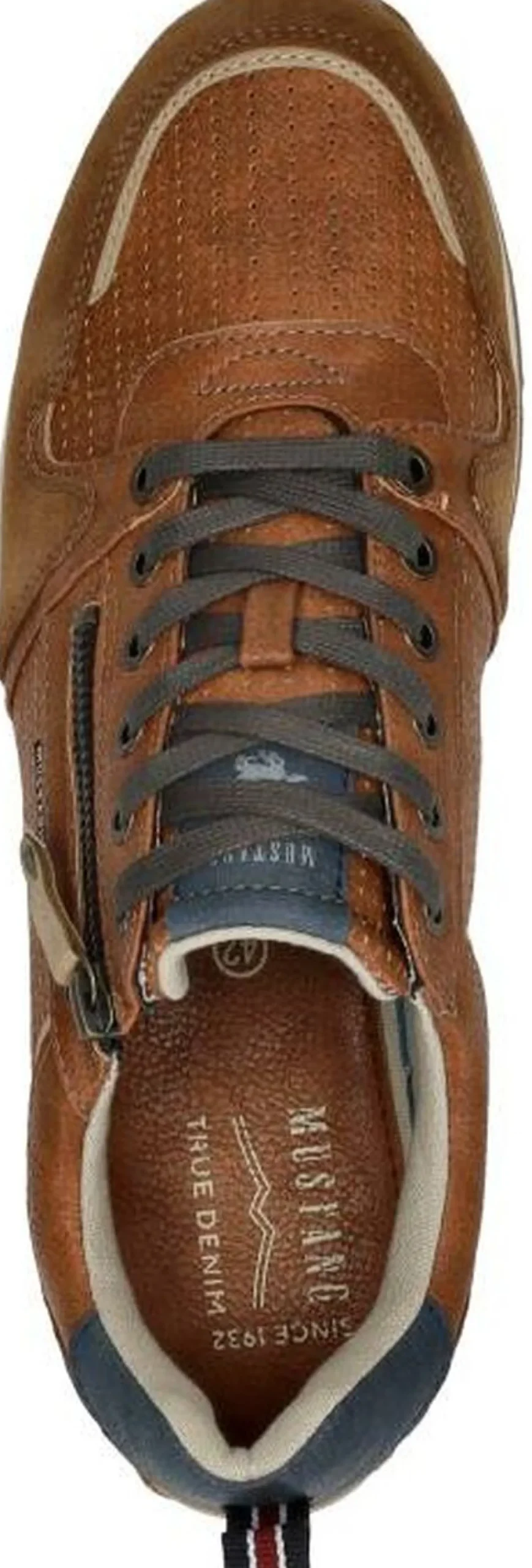 Mustang Sneakers Laag Cognac Sale