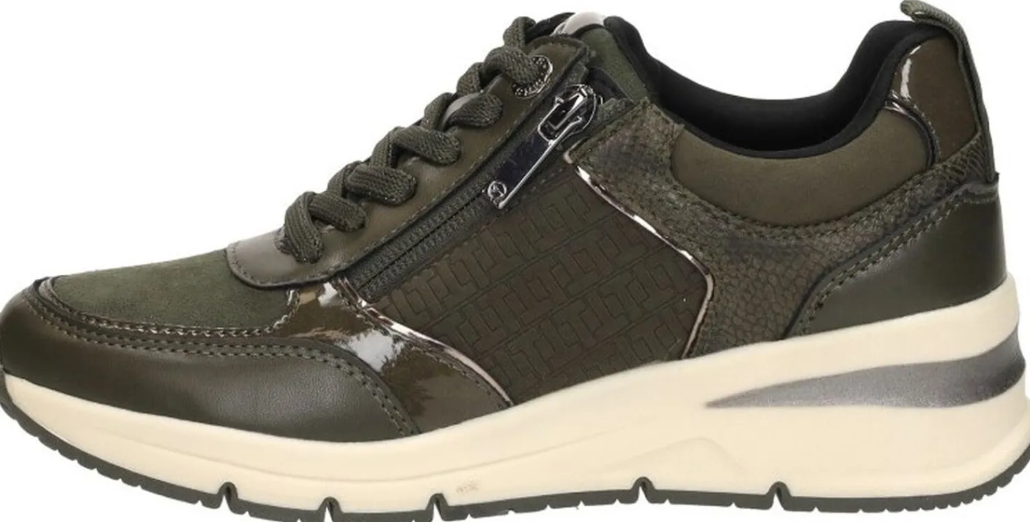 Tamaris Sneakers Laag Groen Fashion