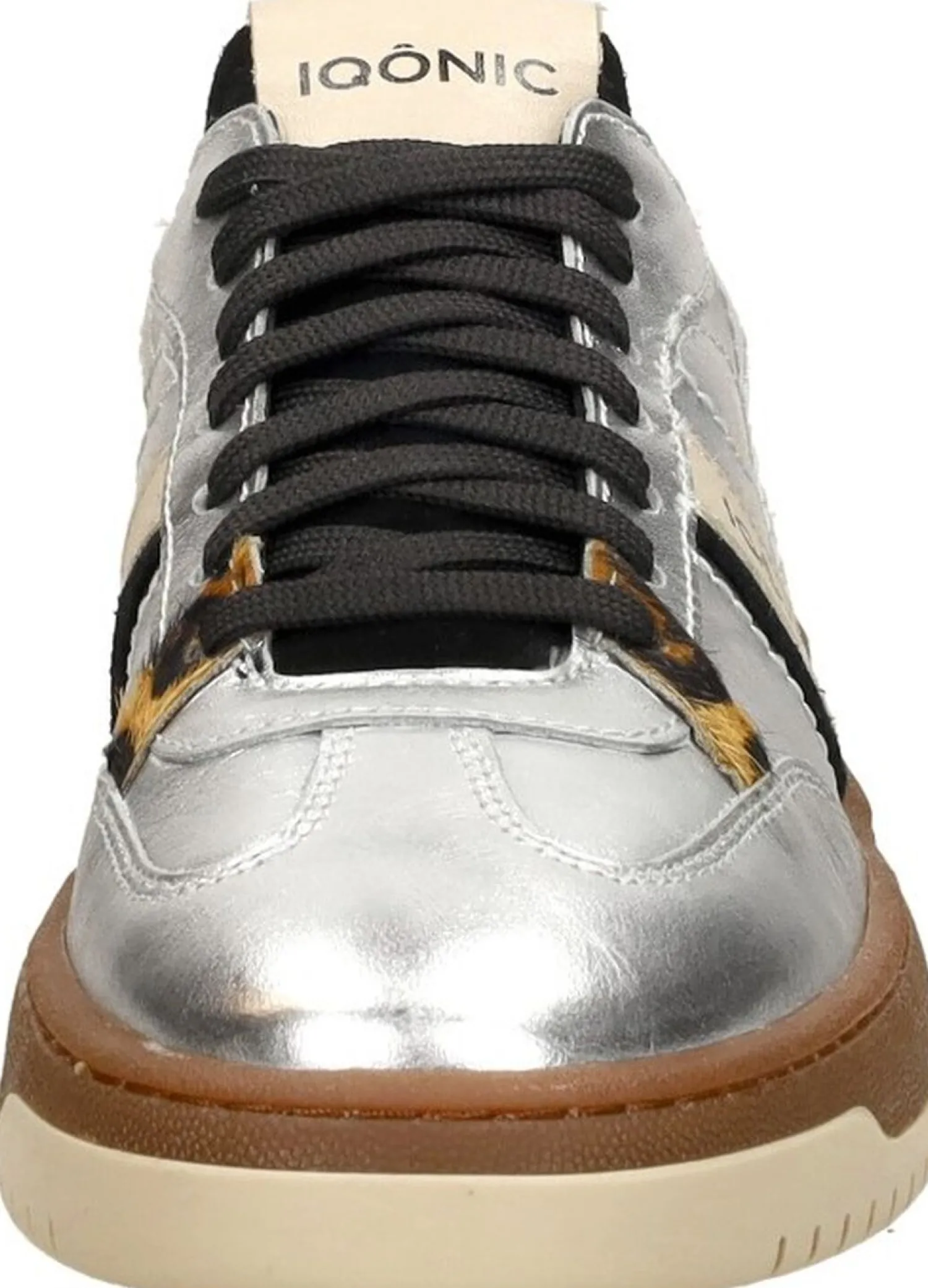 Iqonic Sneakers Laag Zilverkleur Outlet