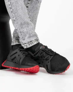 Red Rag Sneakers Laag Zwart Hot