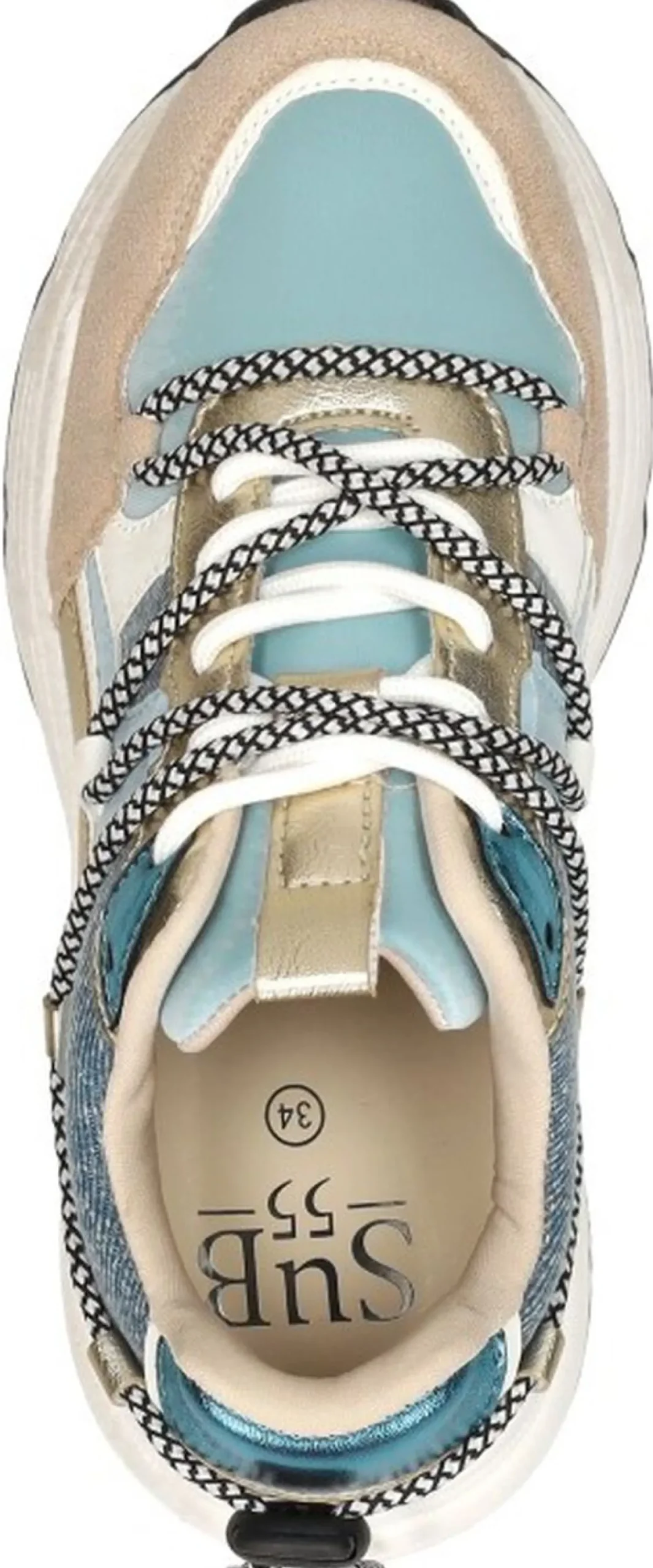 Sub55 Sneakers Laag Licht blauw Clearance
