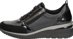 Remonte Sneakers Laag Zwart Fashion