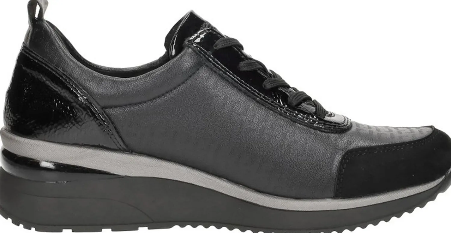 Remonte Sneakers Laag Zwart Fashion