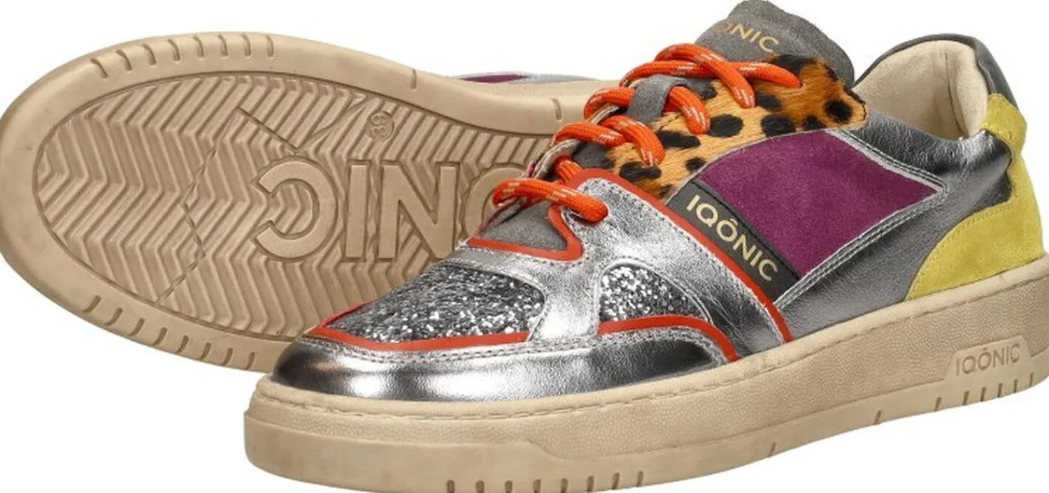Iqonic Sneakers Laag Zilverkleur Online