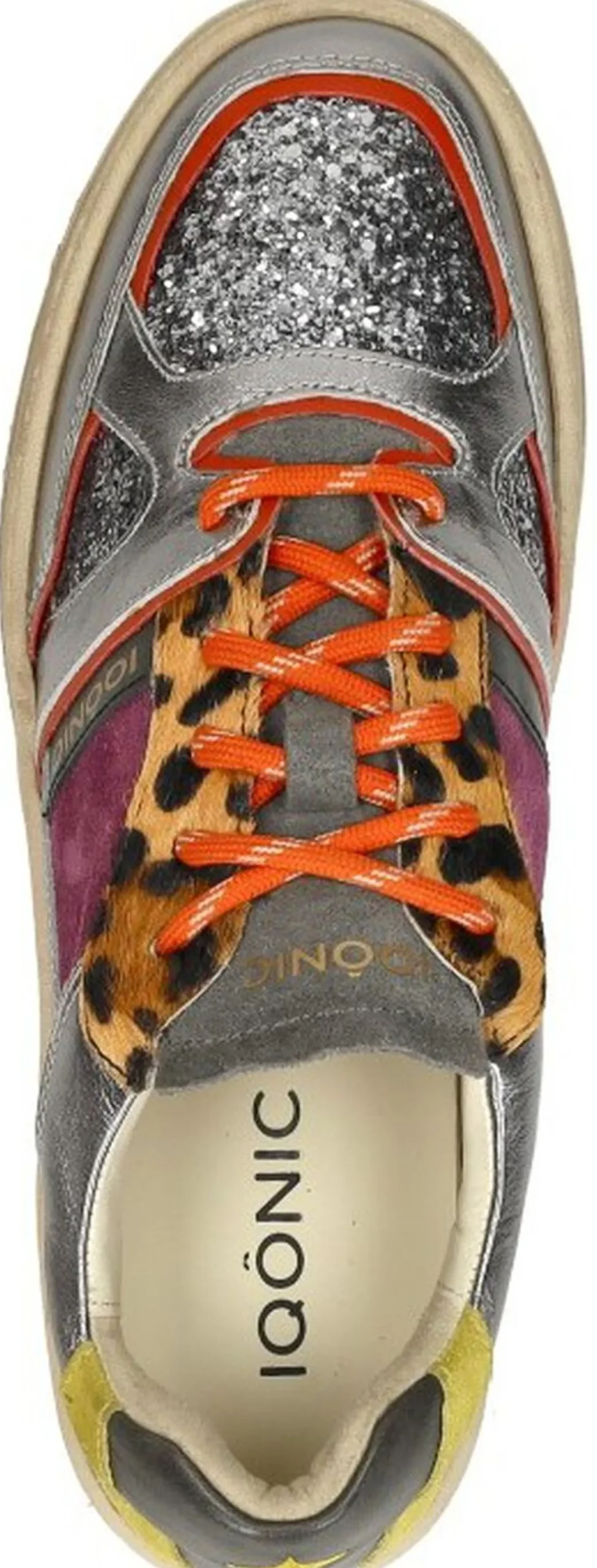 Iqonic Sneakers Laag Zilverkleur Online