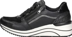 Remonte Sneakers Laag Zwart Discount
