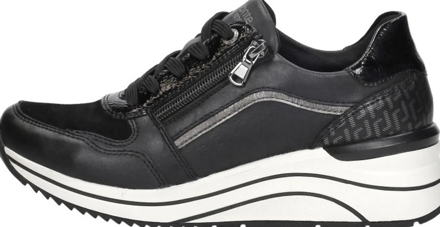 Remonte Sneakers Laag Zwart Discount