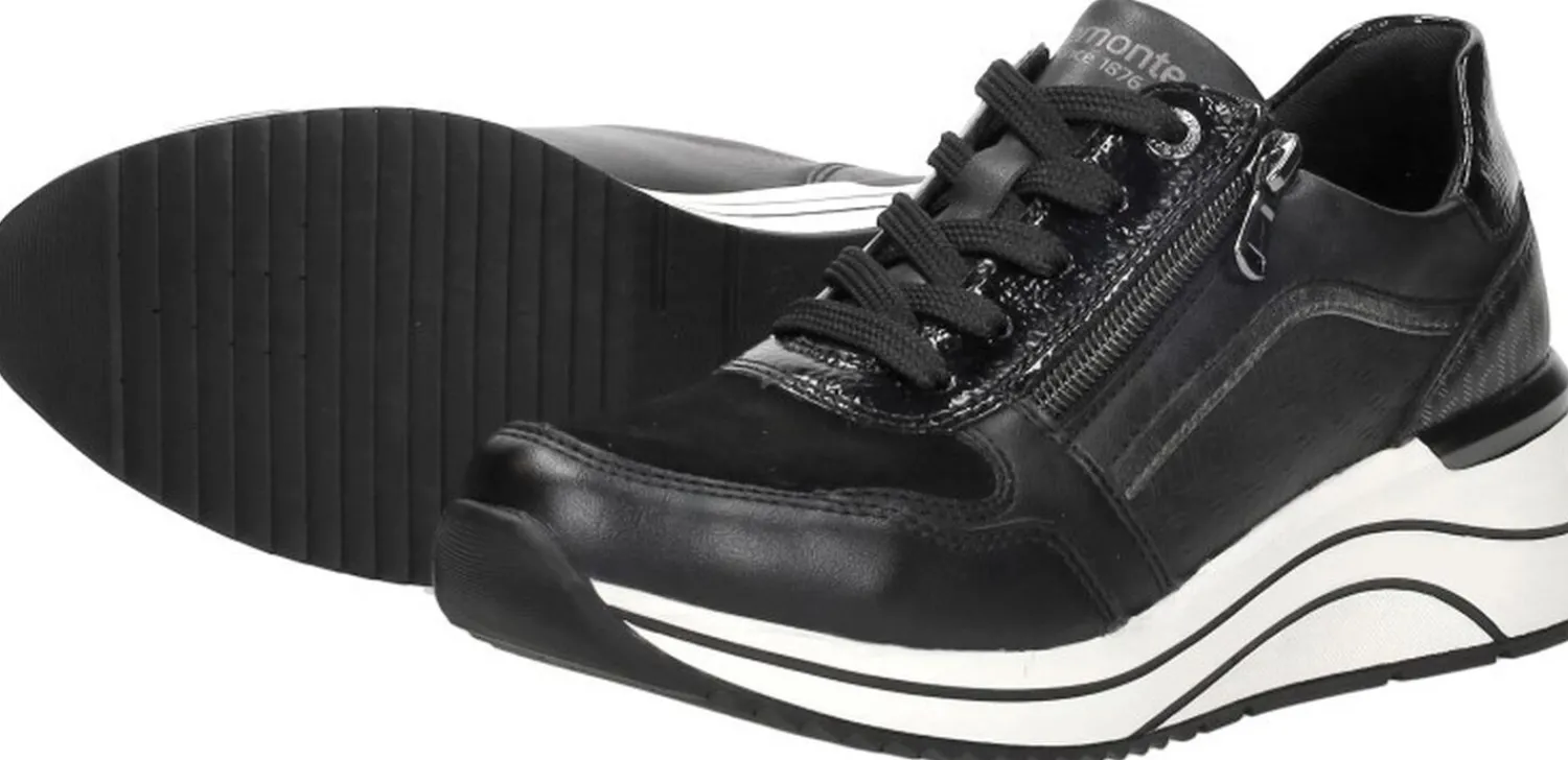Remonte Sneakers Laag Zwart Discount