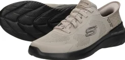Skechers Sneakers Laag Taupe Discount