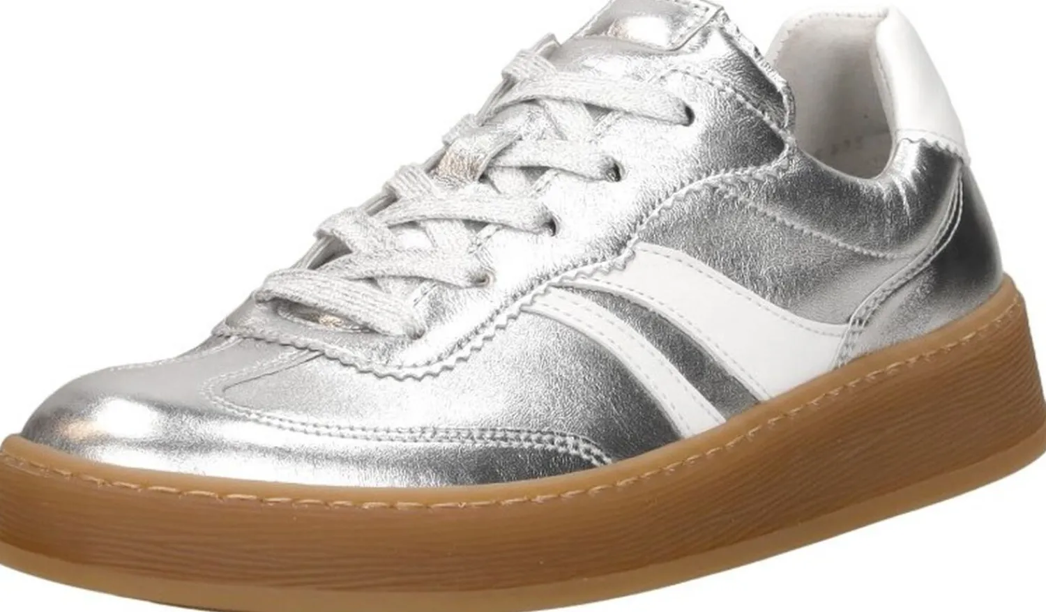 Gabor Sneakers Laag Zilverkleur Discount